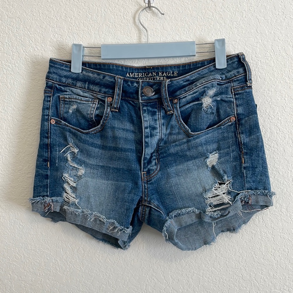 American Eagle Mid Wash Denim Shorts